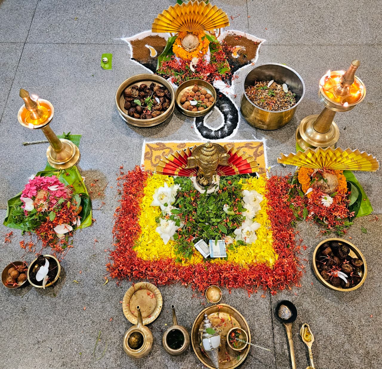 Sacred pooja items