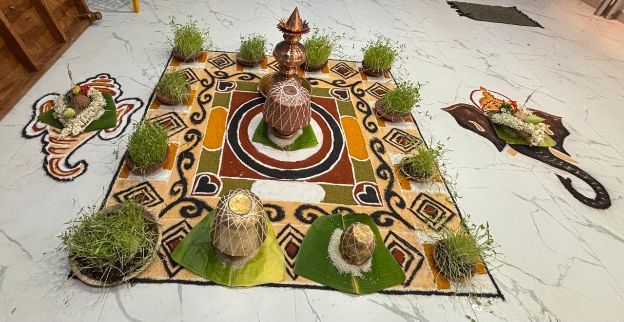 Traditional homam ritual