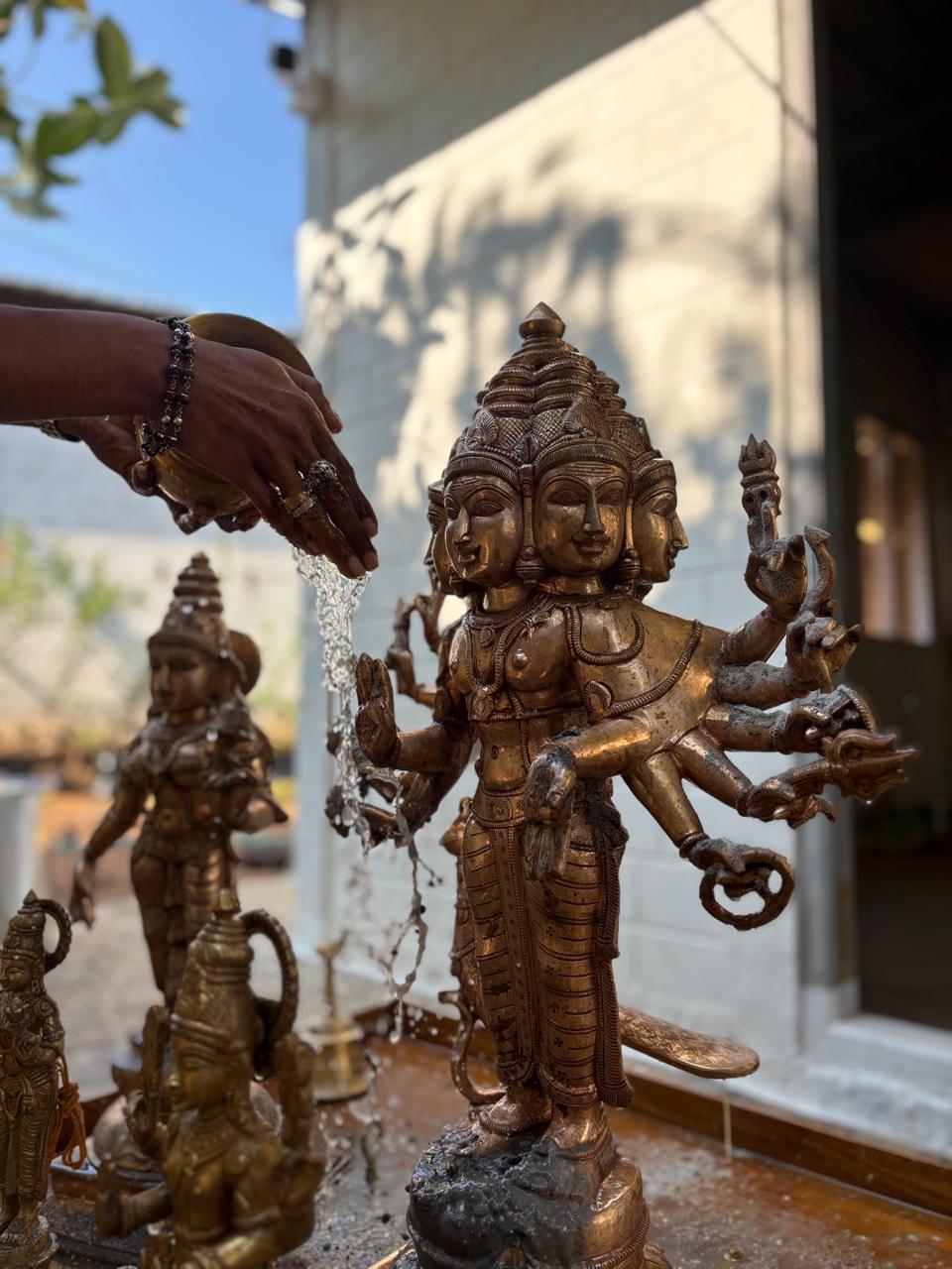 Traditional homam ceremony